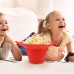 Factory Made High-Quality Heat Resistant Microwave Silicone DIY Popcorn Bowl by Kinshing–Reusable and Leakproof