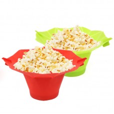 Factory Made High-Quality Heat Resistant Microwave Silicone DIY Popcorn Bowl