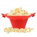 Factory Made High-Quality Heat Resistant Microwave Silicone DIY Popcorn Bowl by Kinshing–Reusable and Leakproof