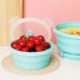 Factory Supply 4 Pcs Collapsible Microwaveable Silicone Food Container by Kinshing–Reusable and Leakproof