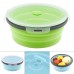 Factory Supply Eco Friendly 350ml 500ml 800ml 1200ml Two Colors Folding Silicone Lunch Box by Kinshing–Reusable and Leakproof