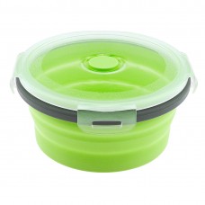 Fabrik Versorgung Umweltfreundlich 350ml 500ml 800ml 1200ml Zwei Farben Falten Silikon Lunch Box