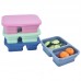 Factory Supply Food Grade Children Baby Silicone Collapsible Lunch Plate by Kinshing–Reusable and Leakproof
