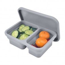 Factory Supply Food Grade Children Baby Silicone Collapsible Lunch Plate