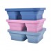 Factory Supply Food Grade Children Baby Silicone Collapsible Lunch Plate by Kinshing–Reusable and Leakproof