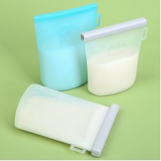 Factory Supply Food Grade Reusable Freezer Silicone Snack Breastmilk Bags