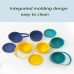 Factory Supply High Borosilicate Glass Food Container with Colorful Silicone Sleeve Lid by Kinshing–Reusable and Leakproof