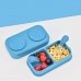 Manufacturer Supply Kids and Adults Two Compartment Silicone Lunch Box by Kinshing–Reusable and Leakproof