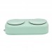 Manufacturer Supply Kids and Adults Two Compartment Silicone Lunch Box by Kinshing–Reusable and Leakproof