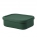 OEM 3-Compartment Rectangle Adults Silicone Lunch Box with Lid by Kinshing–Reusable and Leakproof