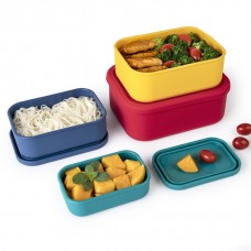 OEM BPA Free Microwave Safe Silicone Food Storage Container with Lid