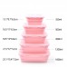 OEM Large Capacity Eco Friendly 1100ml Silicone Collapsible Portable Dinnerware Set by Kinshing–Reusable and Leakproof