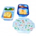 OEM Microwave Safe Children Kids BPA Free Collapsible Silicone Lunch Box by Kinshing–Reusable and Leakproof