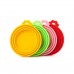 OEM Portable Dogs Cats Kitchen Pet Food Fresh Silicone Foldable Container by Kinshing–Reusable and Leakproof