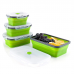OEM Production Customizable Durable Silicone Lunch Food Storage Container by Kinshing–Reusable and Leakproof