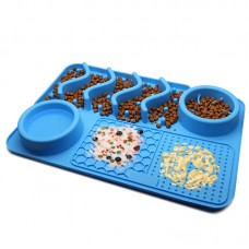 Custom Personalized 3 In 1 Silicone Dog Cat Pet Lick Mat With Suction