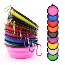 Factory Production Collapsible Pet Feeding Silicone Travel Bowl