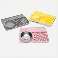 OEM Production Non Slip Square Silicone Dog Lick Mat With Suction