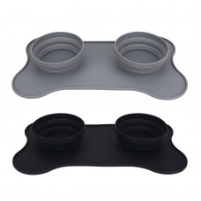 OEM Services Food Grade Silicone Collapsible Travel Pet Bowls