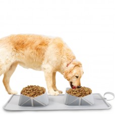 OEM Supply BPA Free Foldable Silicone Pet Dog Cat Food Bowl