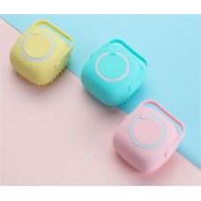 Create Dog Cat Bathing Soft Silicone Grooming Brush With Shampoo Dispenser