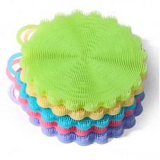 Create Household Cleaning Dishwashing Scrubbing Silicone Brush with Handle