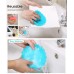 Create Household Cleaning Dishwashing Scrubbing Silicone Brush with Handle – Durable & Hygienic Design