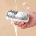 Custom Dogs Cats Pet Grooming Bath Silicone Brush with Shampoo Container – Durable & Hygienic Design