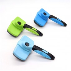 Custom Dogs Cats Self Cleaning Slicker Massage Pet Grooming Silicone Brush