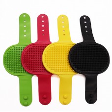 Customized Dogs and Cats Pet Grooming Silicone Cleaning Brush With  Gloves