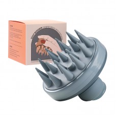 Customized Hair Care Scalp Scrubber Silicone Brush with Liquid Dispenser