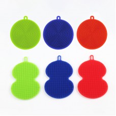 Customized Kitchen Cleaning Scrubbing Silicone Dish Washing Brush