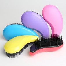 Make Personalized Curly Hair Scalp Massage Comb Silicone Detangler Brush