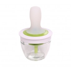 OEM Food Grade Barbecue Baking Silicone Oil Brush with Glass Bottle Set
