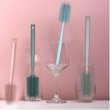 Wholesale Glass Bottle Bacteria Removal Long Handle Silicone Cleaning Brushes