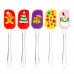 Customized Christmas Pattern Large Silicone Spatula with Transparent ABS Handle - Non-Stick,flexible & Durable