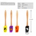 Factory Supply Wooden Handle Halloween Pattern Mini Silicone Baking Spatula - Non-Stick,flexible & Durable