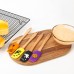 Factory Supply Wooden Handle Halloween Pattern Mini Silicone Baking Spatula - Non-Stick,flexible & Durable