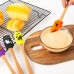 Factory Supply Wooden Handle Halloween Pattern Mini Silicone Baking Spatula - Non-Stick,flexible & Durable
