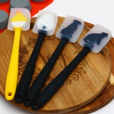 Manufacturer Productione Heat Resistant Non-Stick 4-Piece Silicone Baking Spatula