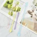 OEM Production Heat Resistant 3 Pcs Multi-Function Long Handle Silicone Cosmetic Spatula - Non-Stick,flexible & Durable