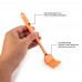 OEM Production Heat Resistant Easter Pattern 5-Piece Silicone Baking Spatula - Non-Stick,flexible & Durable