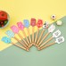 OEM Supply Cake Cream Butter Christmas Wood Handle Silicone Stirring Spatula - Non-Stick,flexible & Durable