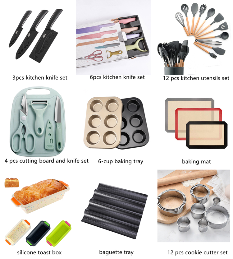 Christmas Wood Handle Silicone Spatula Home Kitchen Cake Baking Cream Butter Multipurpose Stirring Spatulas